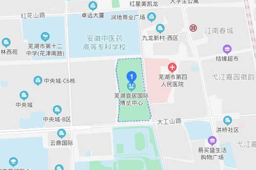 合肥家博会展馆合肥骆岗公园航南广场地图